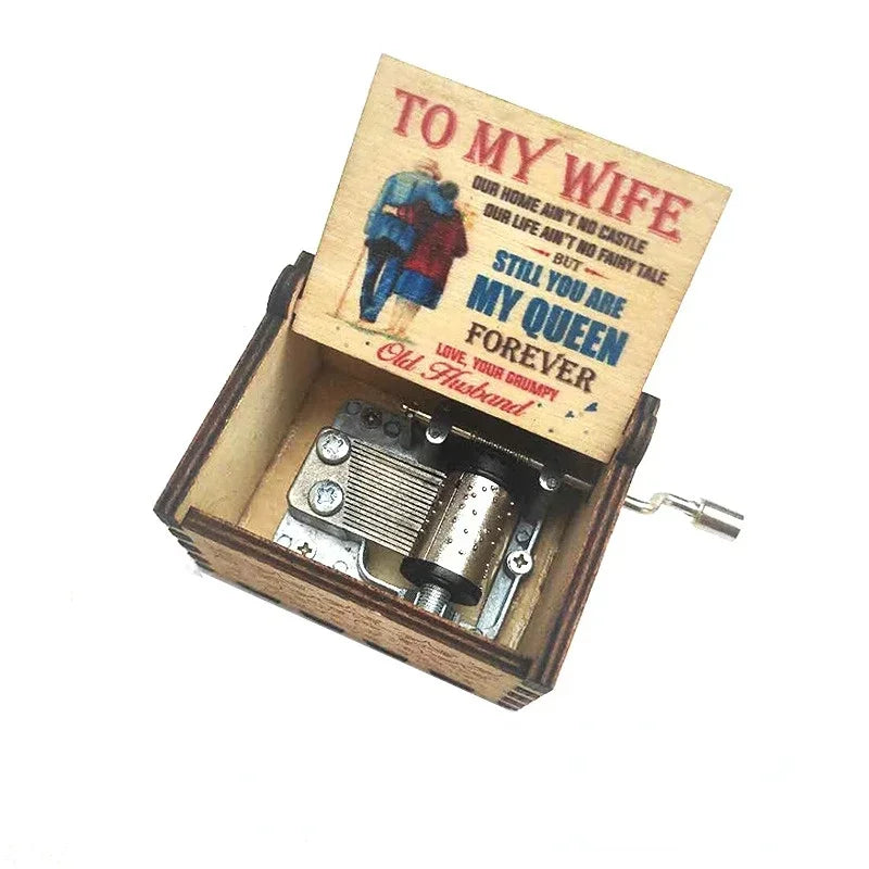 You Are My Sunshine Music Box Hand Crank Birthday Present Valentine's Day