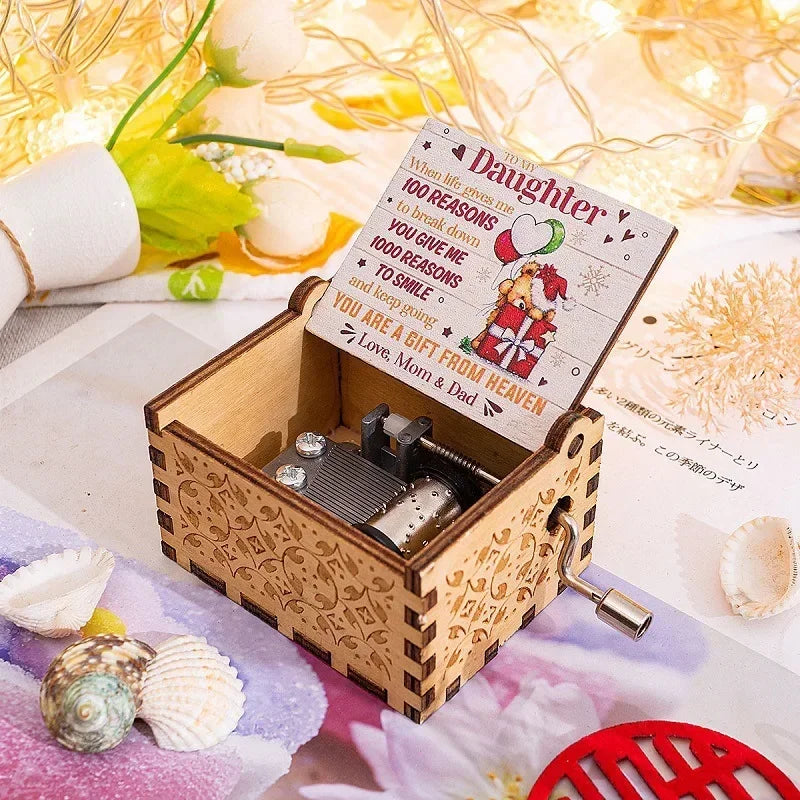 You Are My Sunshine Music Box Hand Crank Birthday Present Valentine's Day